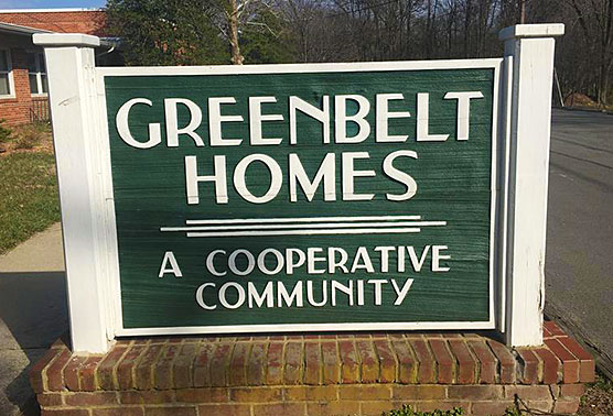 Greenbelt Homes sign
